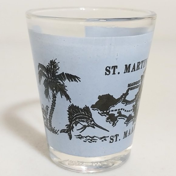 Vintage St. Martin Shot Glass #S026 - Picture 4 of 7